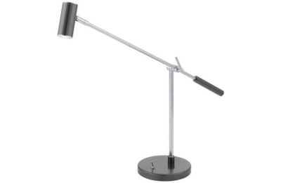 Eglo Lauria Anthracite Chrome Table Lamp.